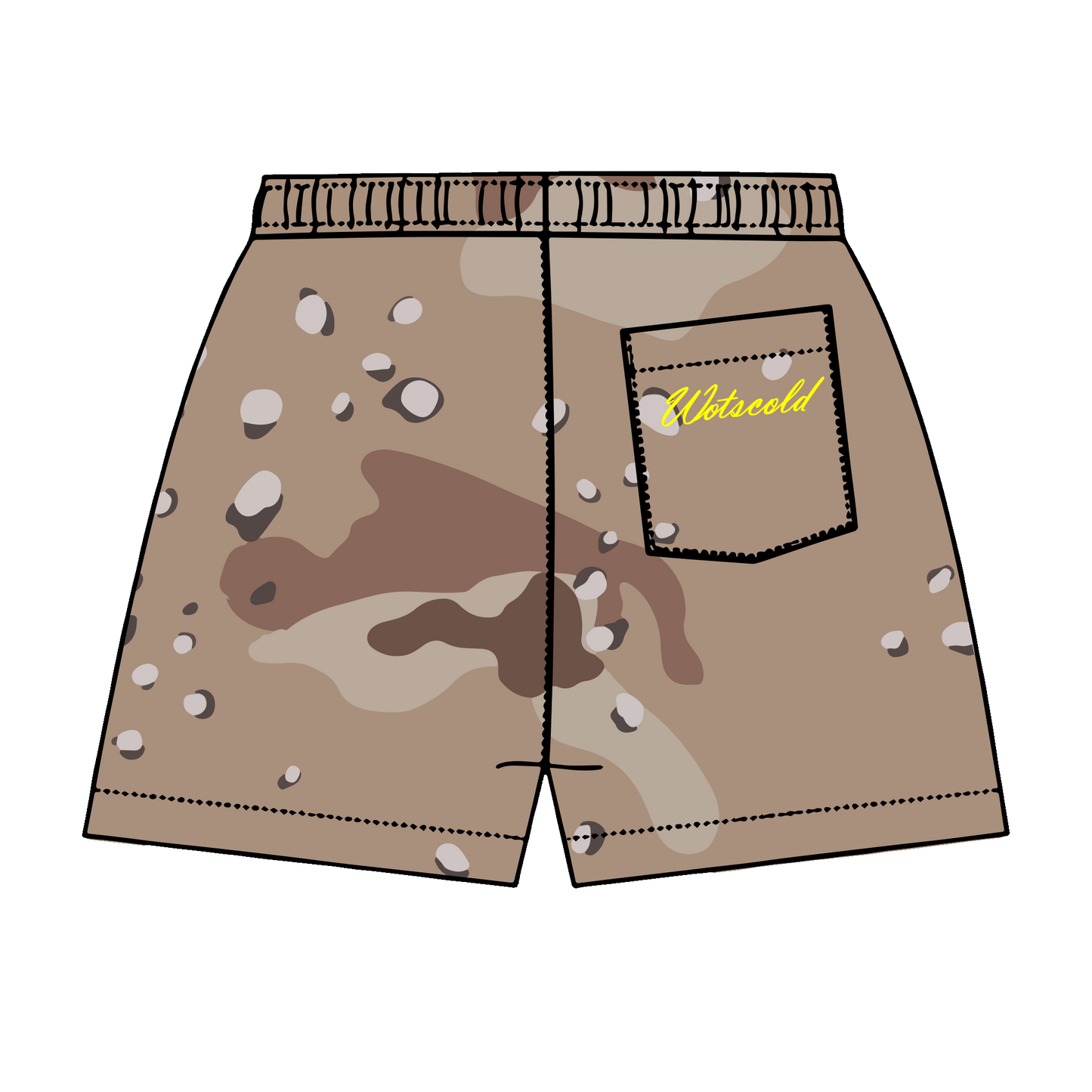 DESERT CAMO MESH SHORTS
