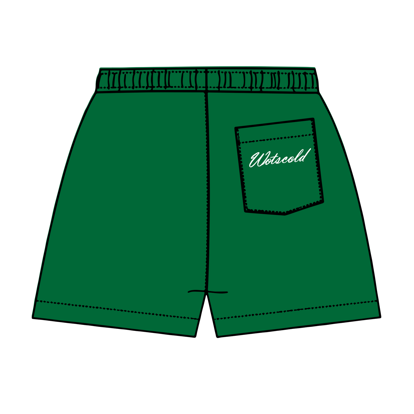 GREEN MESH SHORTS