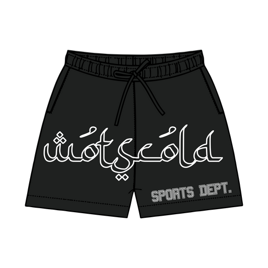 BLACK MESH SHORTS