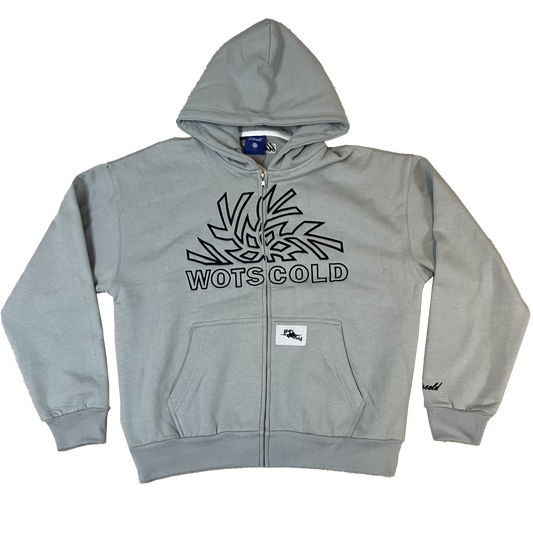 PLATINUM GREY ZIPUP
